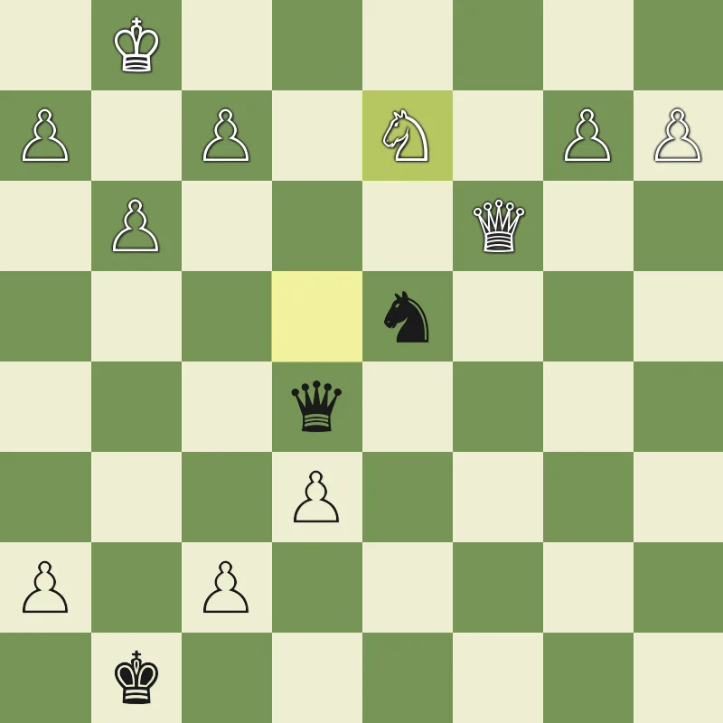 Puzzle 2: Black to play after Nd2