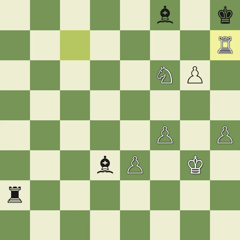 Arabian mate example, final position after Rxh7#