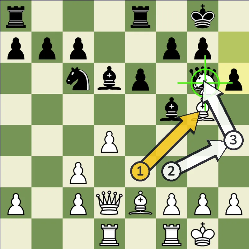 Puzzle 2 final position after Nxg6