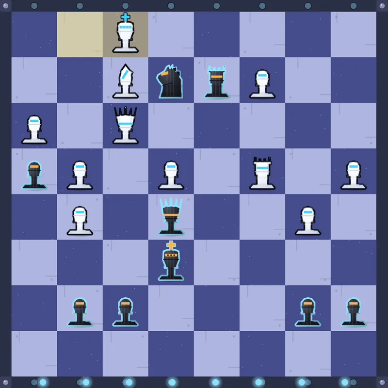Puzzle 4: Black to play after Kf1
