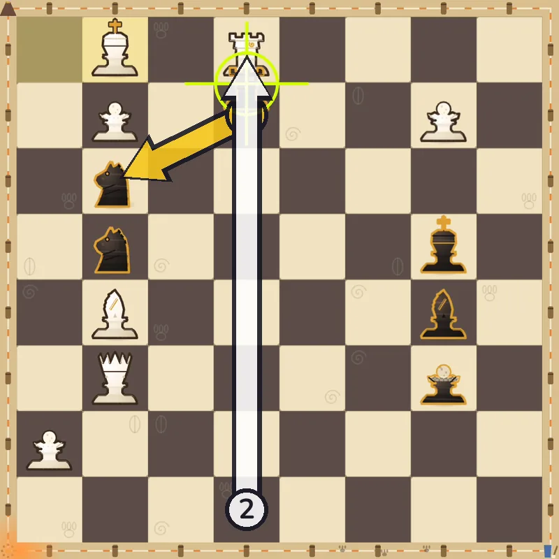 Puzzle 2 final position after Rxe1#