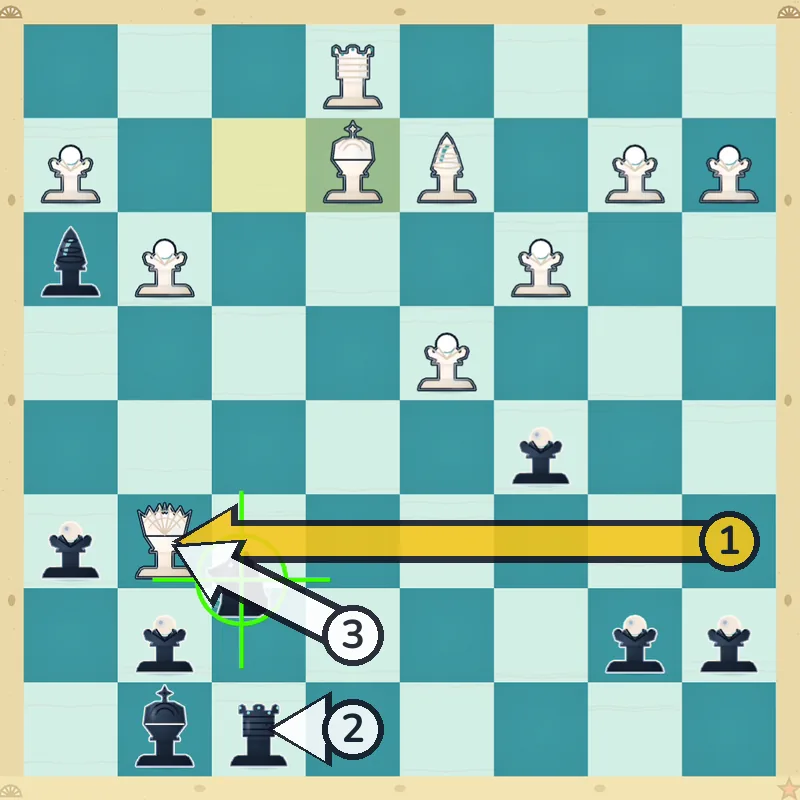 Puzzle 4 final position after Nxg6