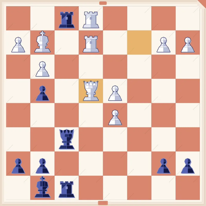 Puzzle 3: Black to play after Qxe4