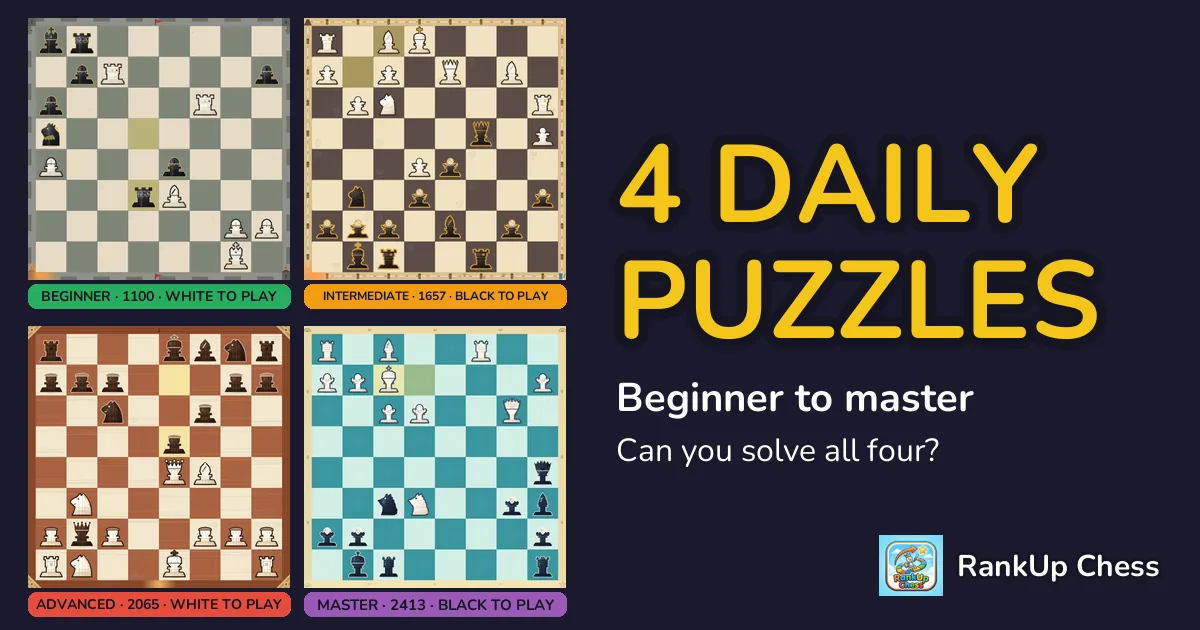 Daily Chess Puzzle #17: Opera mate, Clearance sacrifice, Trapped piece and Queen fork