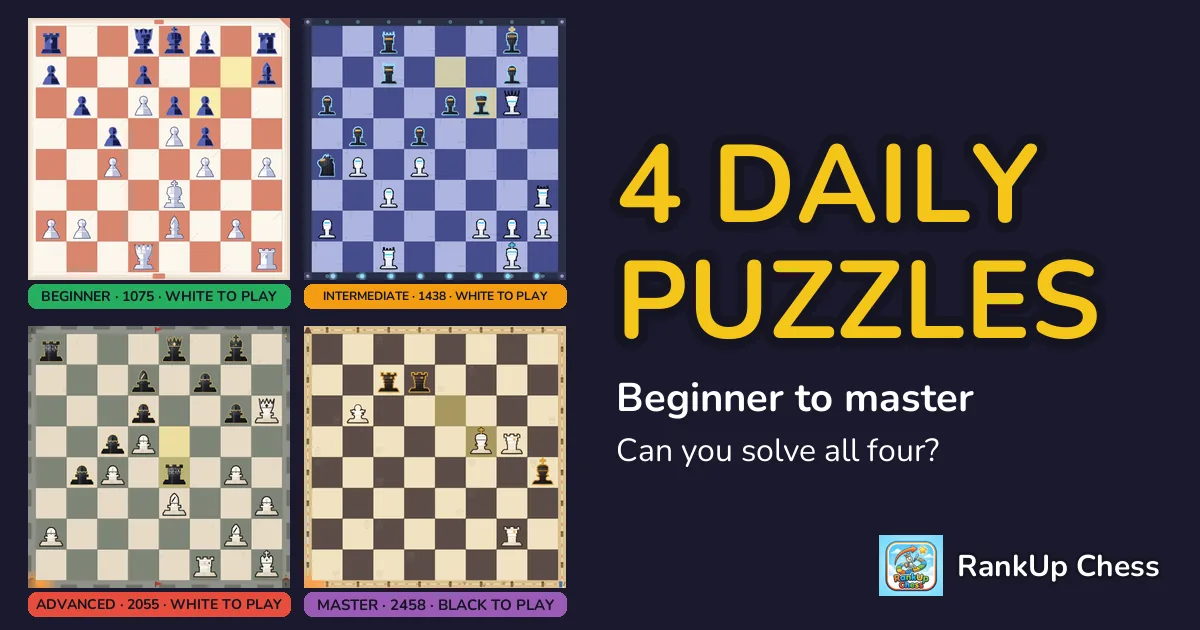 Daily Chess Puzzle #18: Mate in two, Pin, Quiet move and Deflection
