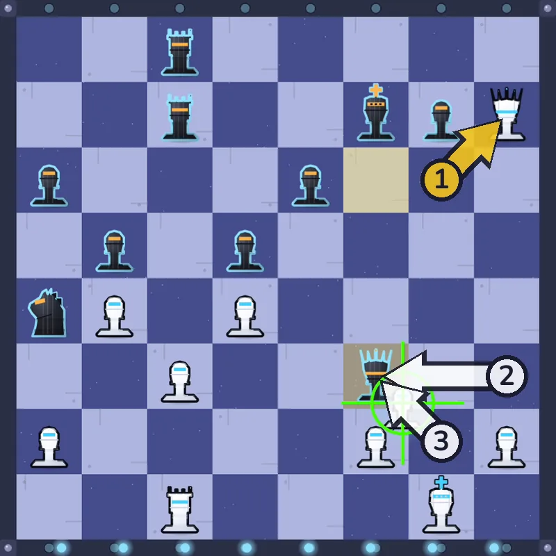 Puzzle 2 final position after gxf3