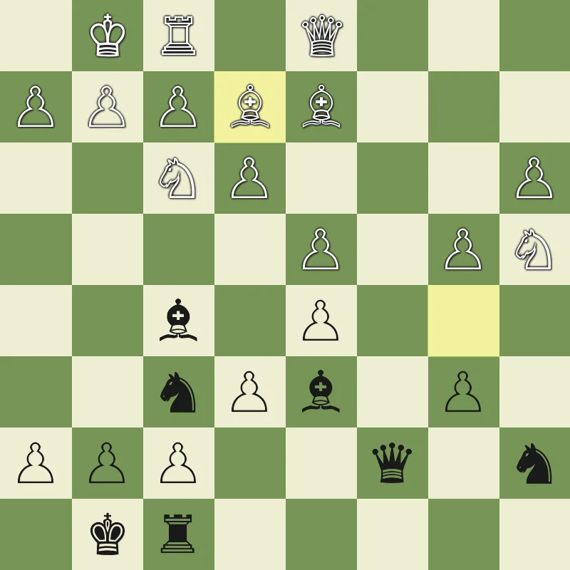 Puzzle 3: Black to play after Be2