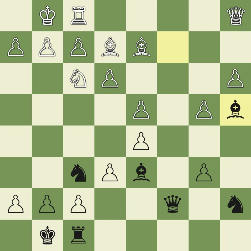 Puzzle 3 final position after Bxa4