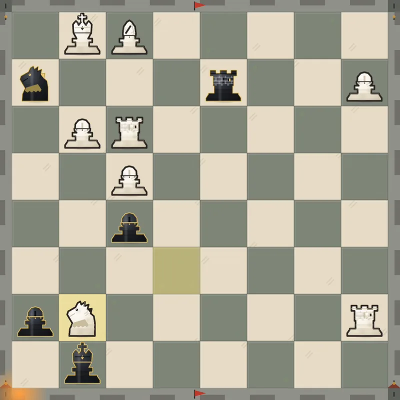 Arabian mate example: Black to play after Nxg7