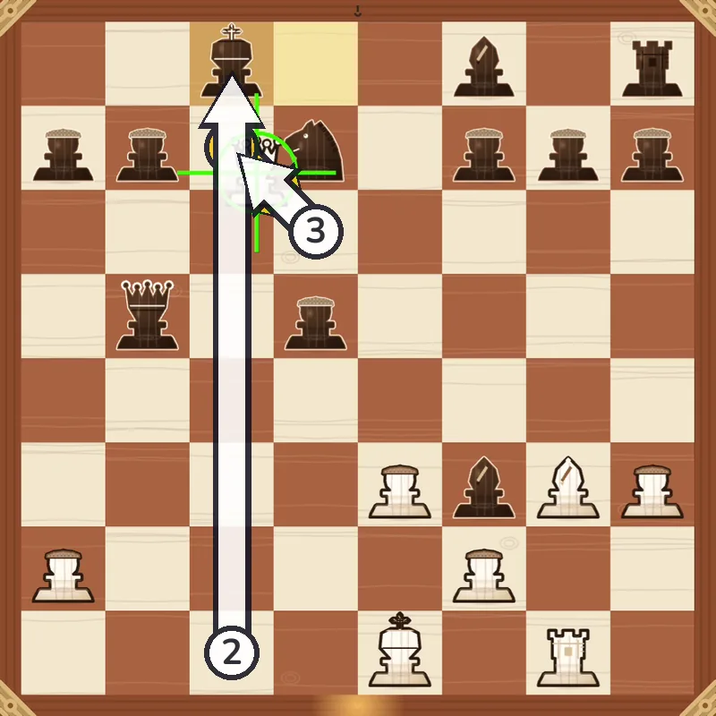 Puzzle 3 final position after Qc7#