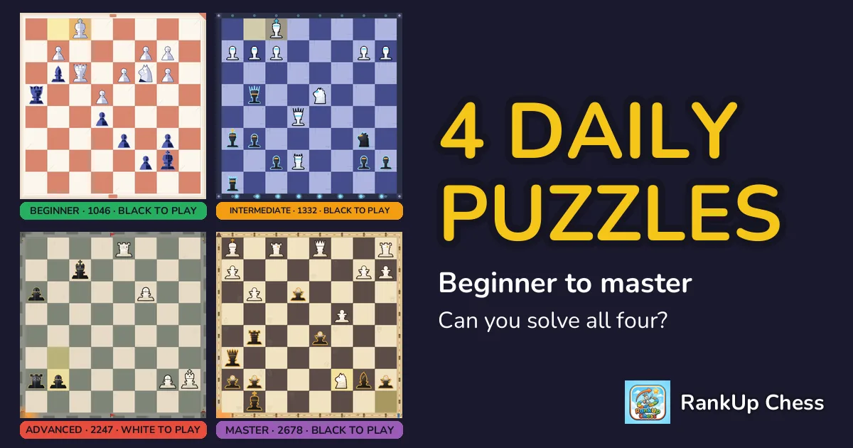 Daily Chess Puzzle #21: Swallow's tail mate, Deflection, Promotion and Discovered check