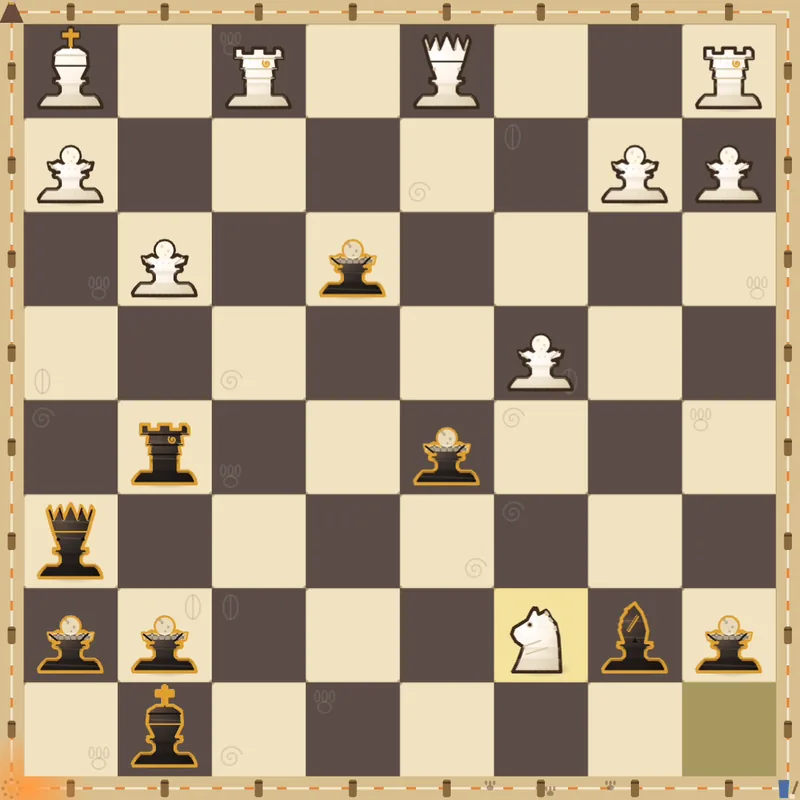 Puzzle 4: Black to play after Nc7