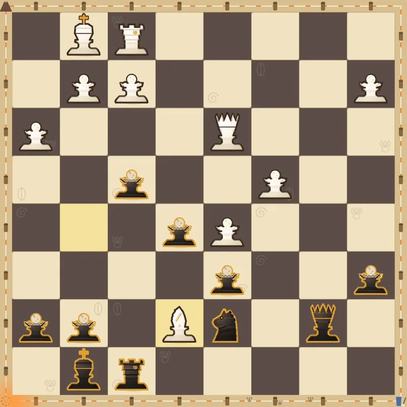 Puzzle 2: Black to play after Be7