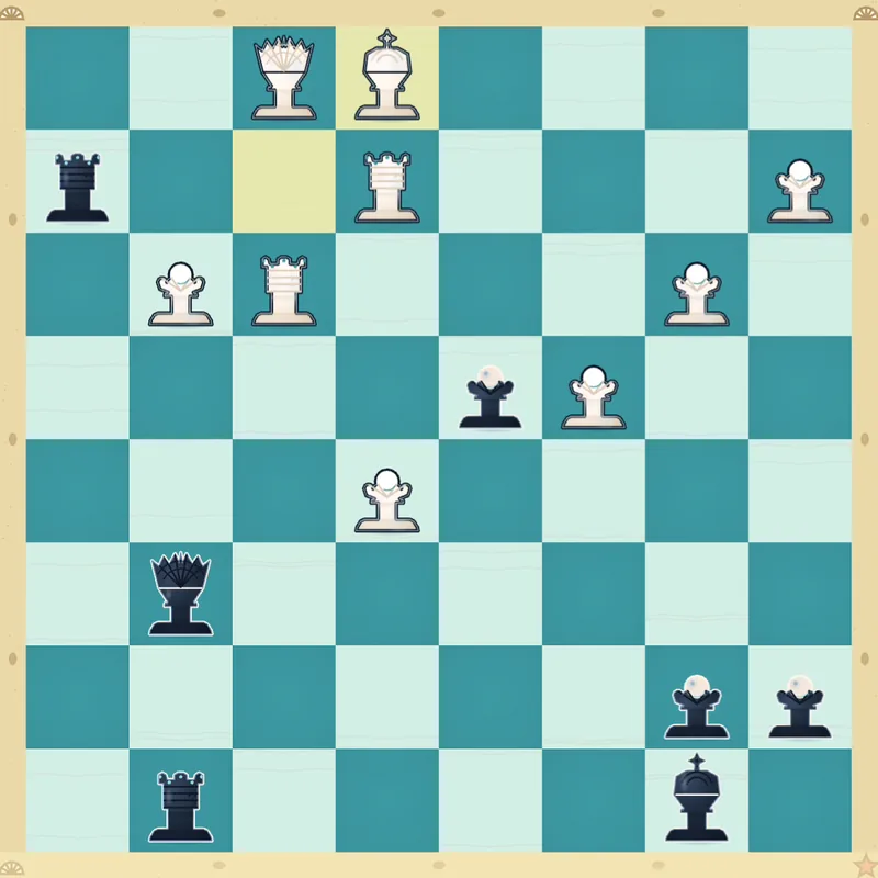 Puzzle 4: Black to play after Ke1