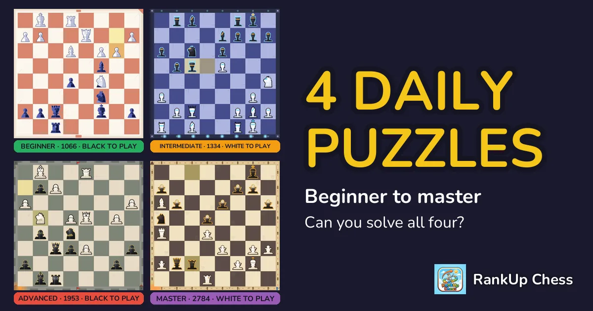 Daily Chess Puzzle #24: Opera mate, Removing the defender, Discovered attack and Bishop fork