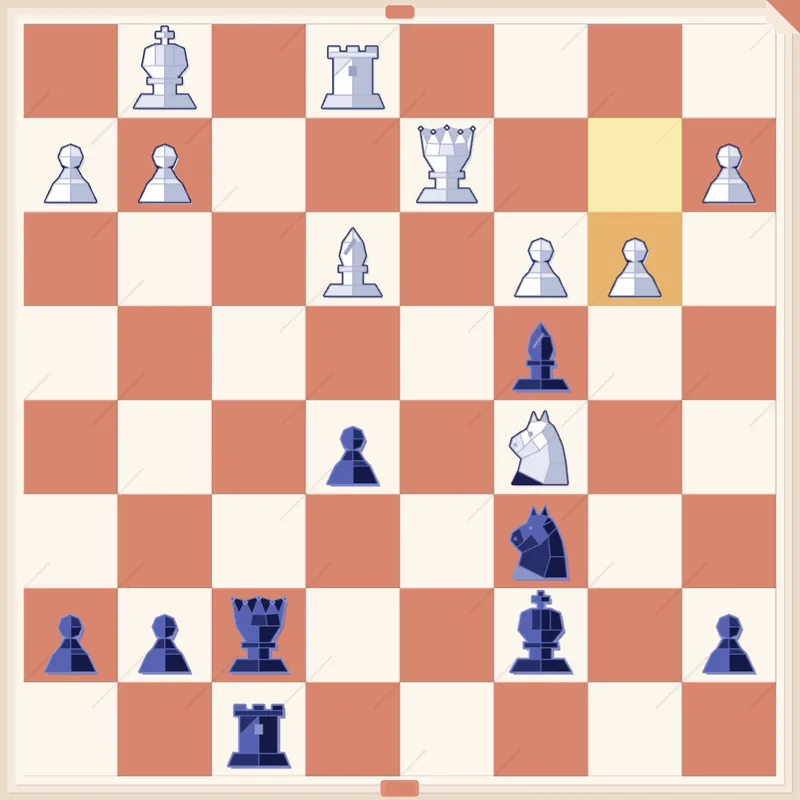 Opera mate example: Black to play after b3