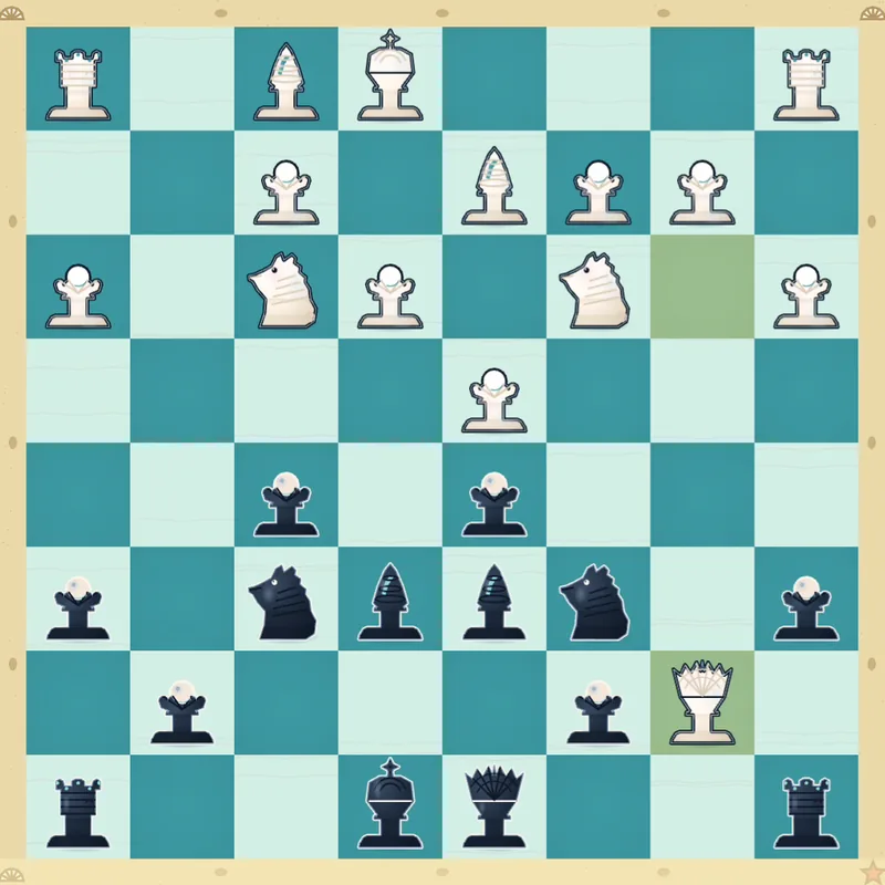 Puzzle 2: Black to play after Qxb7