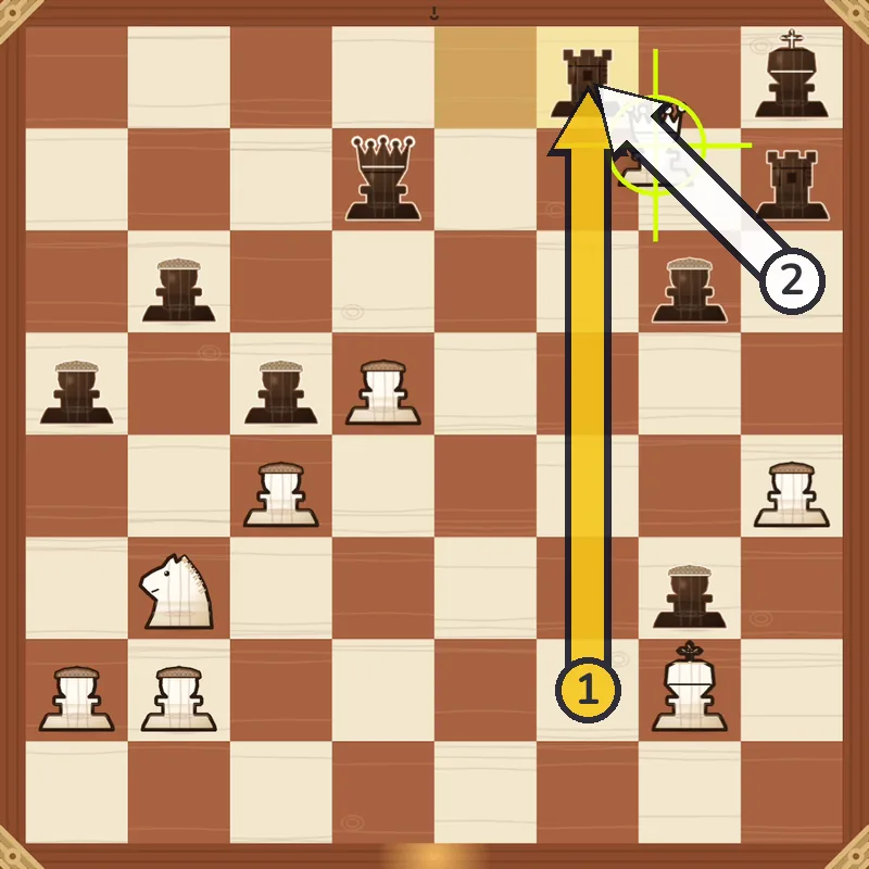 Puzzle 1 final position after Qxf8#