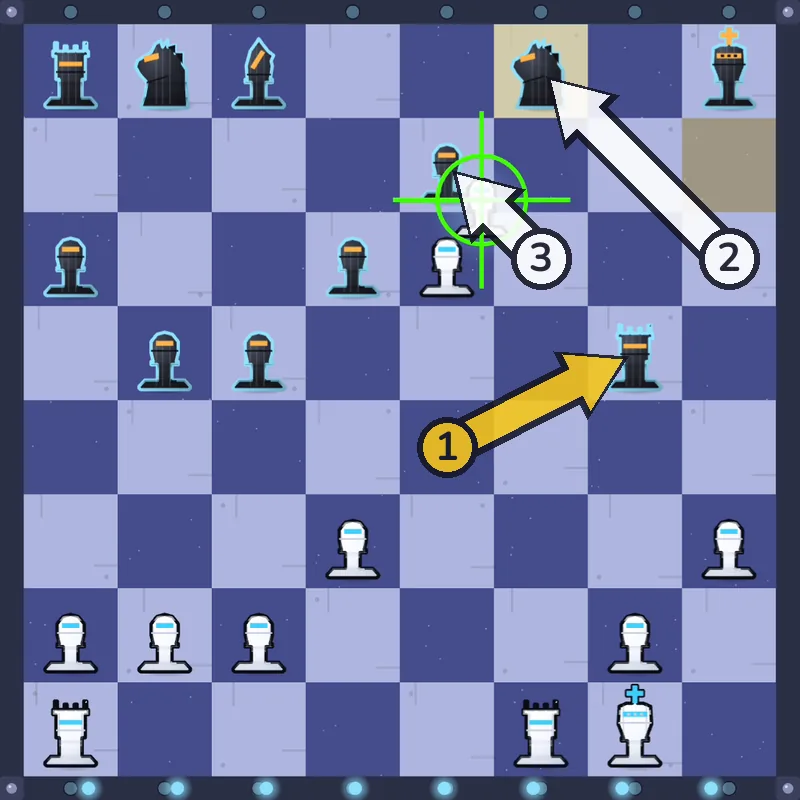 Puzzle 4 final position after fxe7