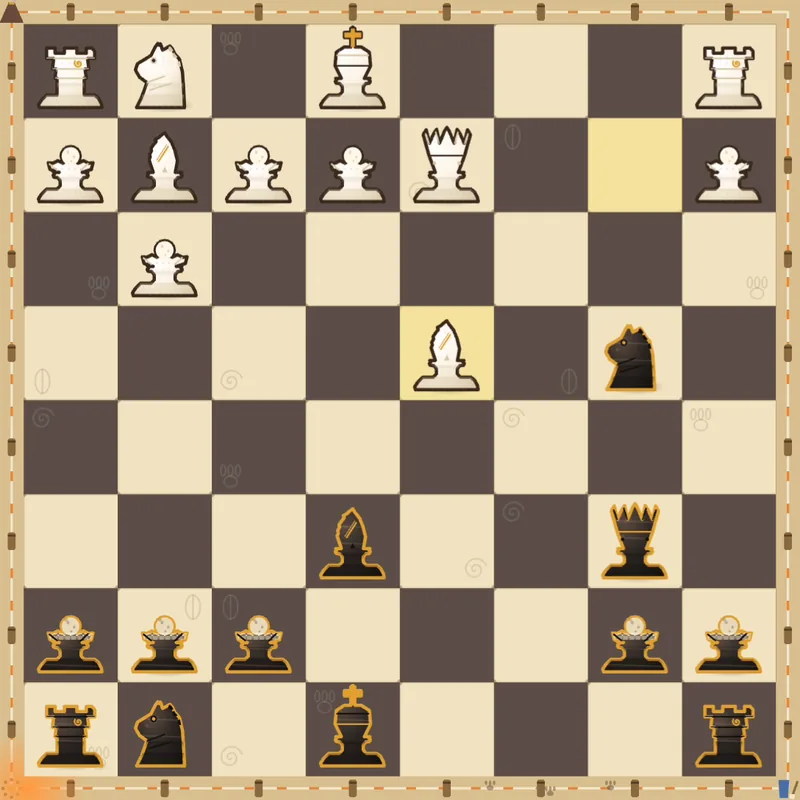 Puzzle 2: Black to play after Bxd4