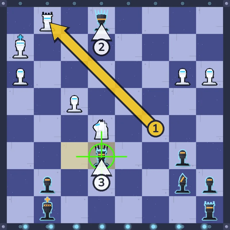 Puzzle 2 final position after Rxe6