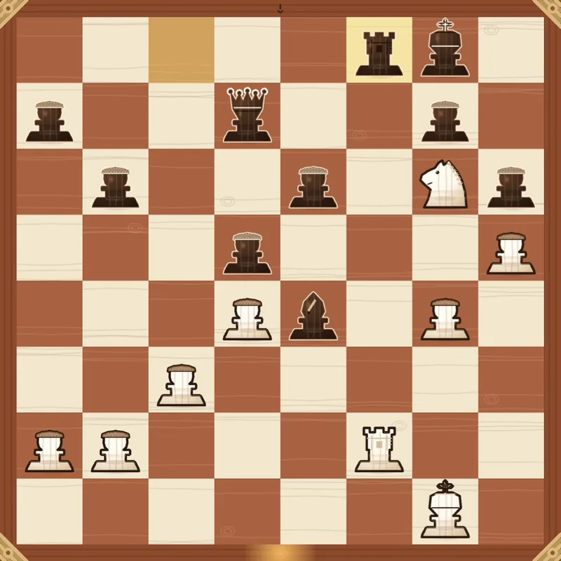 Puzzle 1: White to play after Rxf8