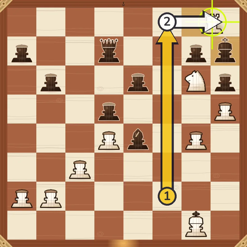 Puzzle 1 final position after Rh8#