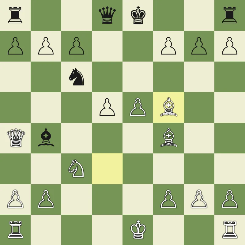 Puzzle 3 final position after Bxf5