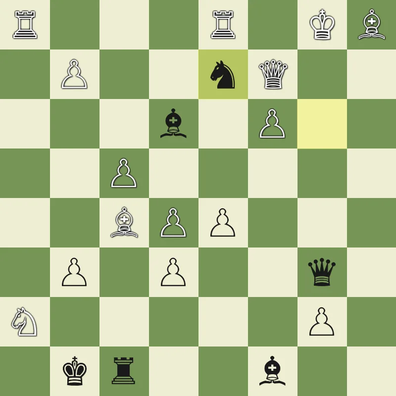 Puzzle 3 final position after Nxd2+