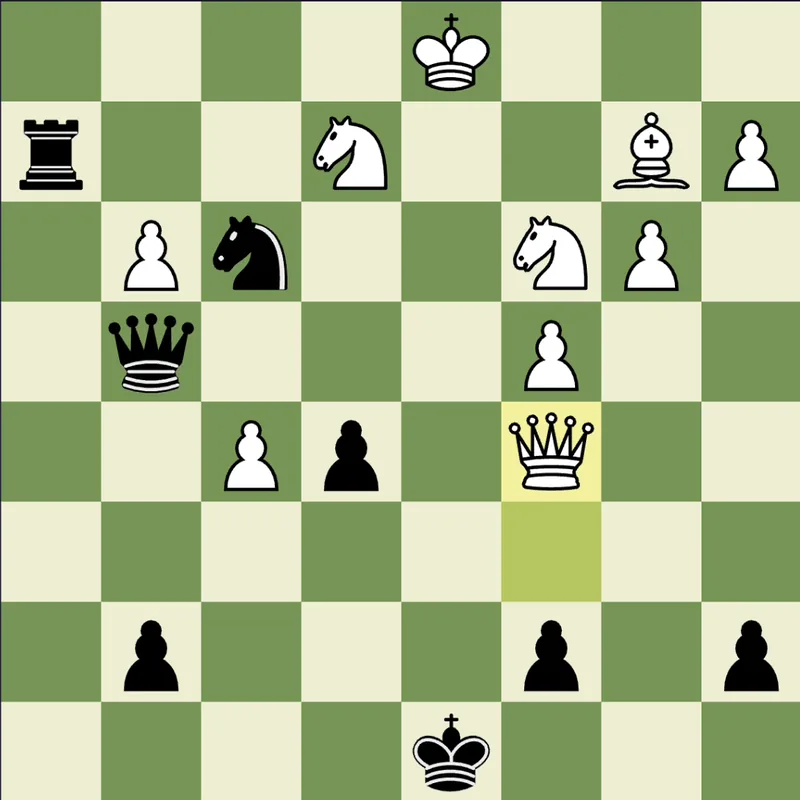 Puzzle 3: Black to play after Qxc5