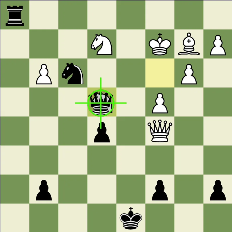 Puzzle 3 final position after Qxe4+