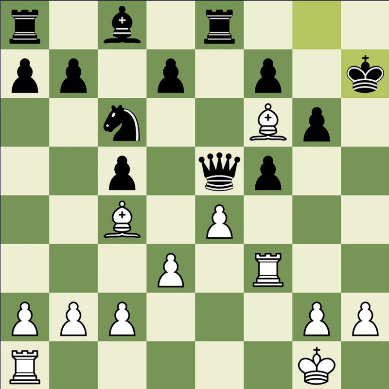Opera mate example: White to play after Kxh7