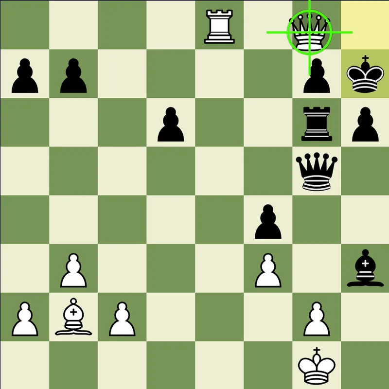Puzzle 1 final position after Qg8#