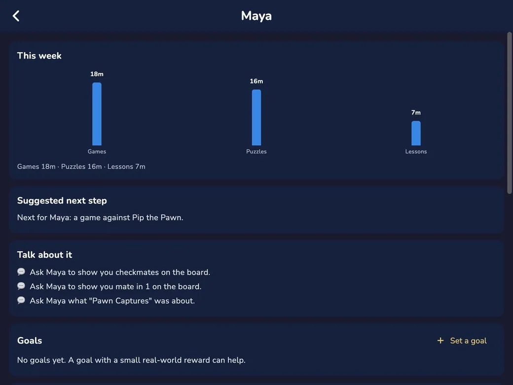 RankUp Chess on macOS: the grown-ups’ weekly report for a child